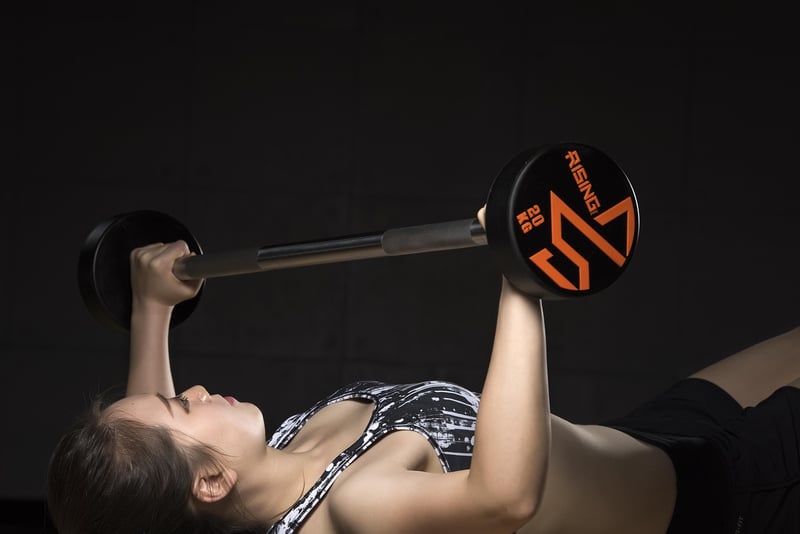 Woman lifting weights
